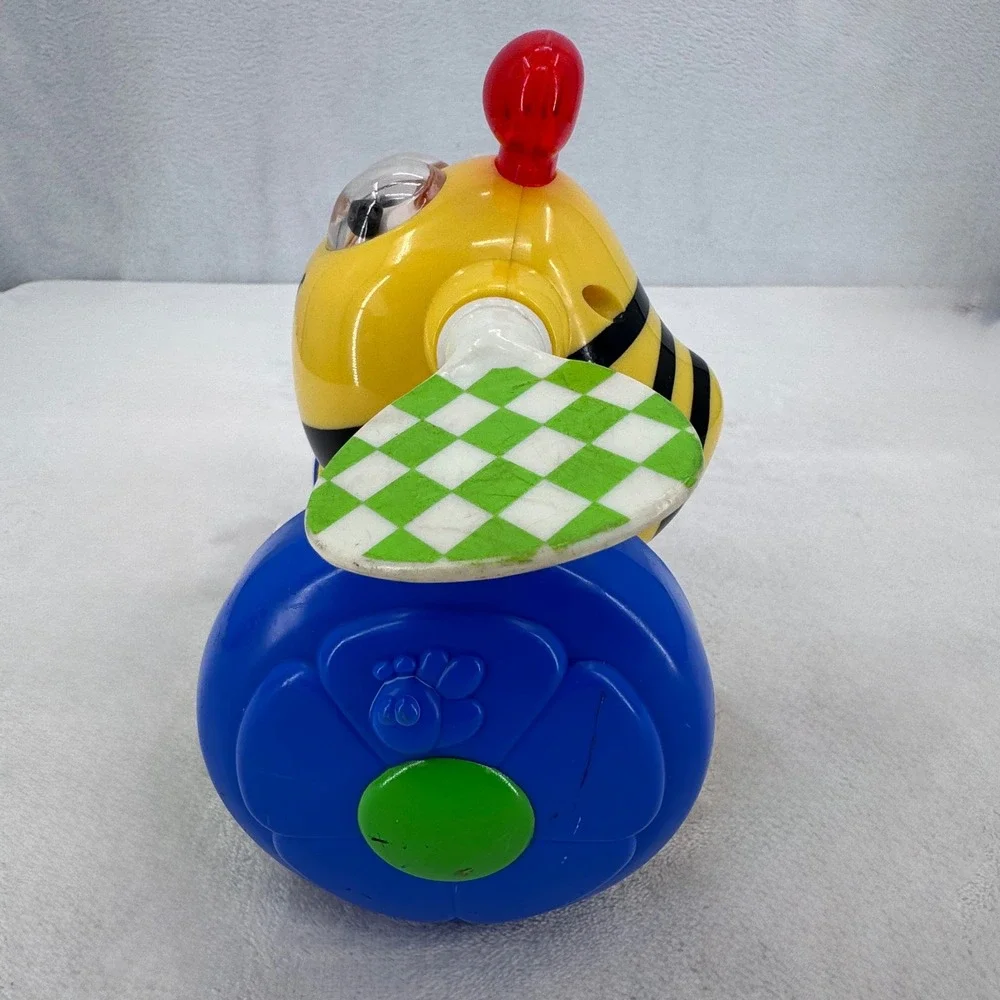 Playskool Crawl 'n Flutter Bee Vintage 2003 Bumblebee Rolling Toy Wobble & Roll